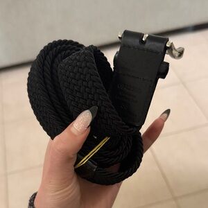 Greg Norman Collection Black Braided Belt